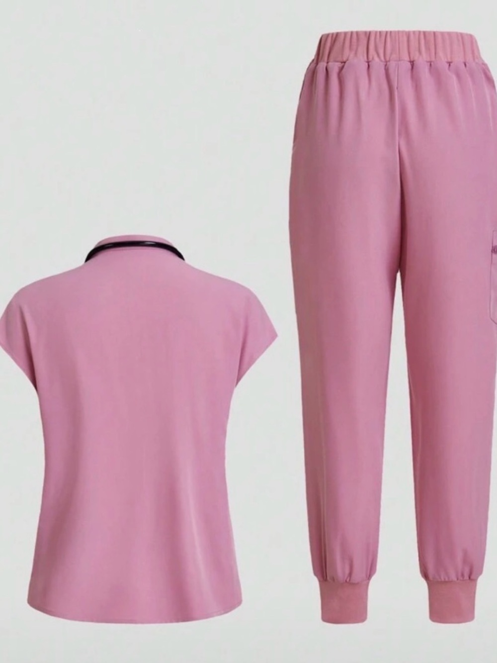 SHEIN Pink Two-Piece Jogger Set